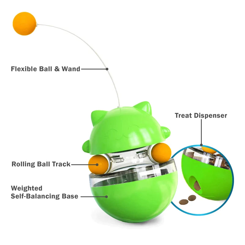 Flipo Tabby Tumbler™ | Treat Dispensing Cat Toy