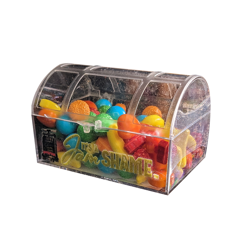 Candy In Treasure Chest Crystal Box