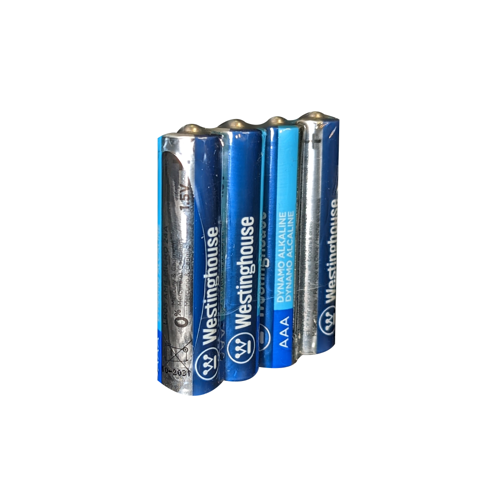 Westinghouse AAA Dynamo Alkaline 4 Pack Shrink Wrap