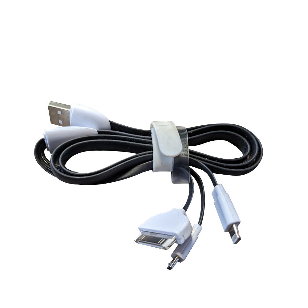 Camelion CDC006 3 In 1 USB, Micro-USB, Lightning Cable Bulk