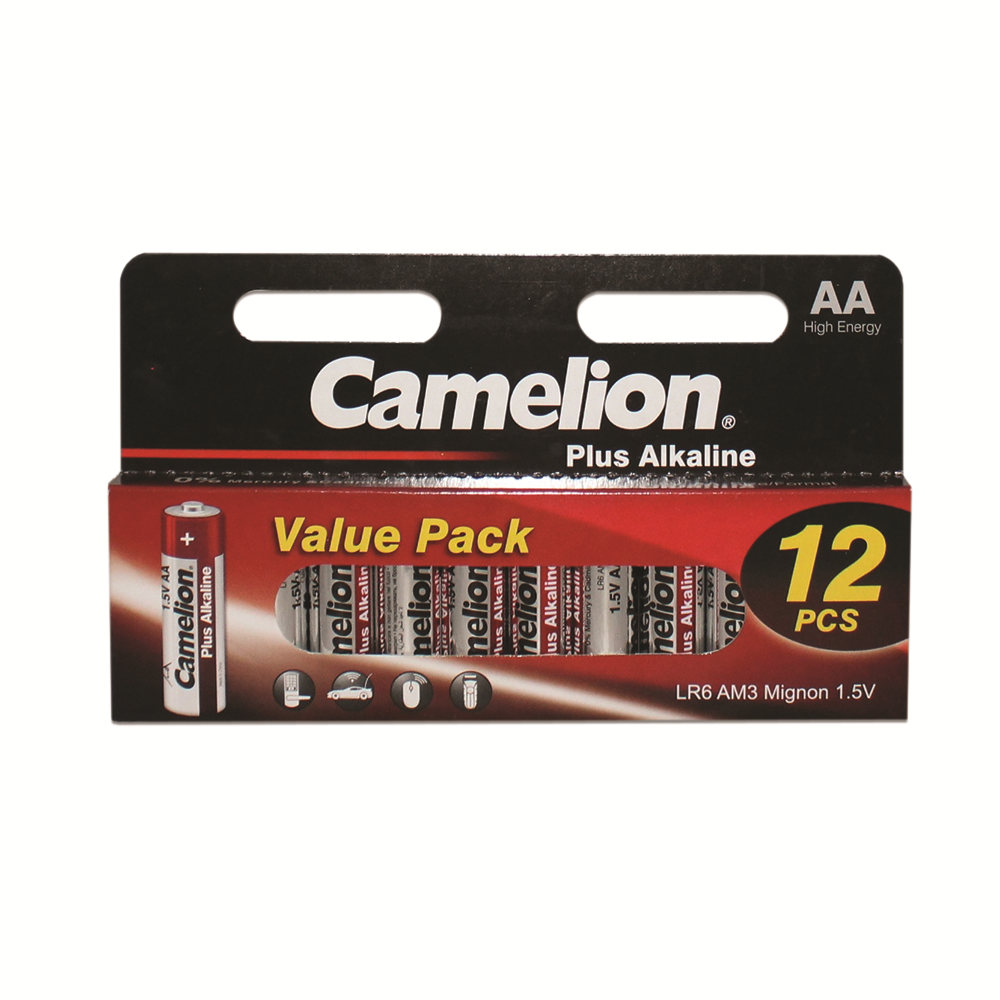 Camelion AA Plus Alkaline Hangable 12 Pack