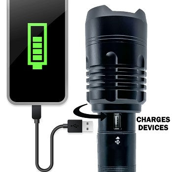 Flipo Stinger Tactical 10,000 Lumen Rechargeable Flashlight