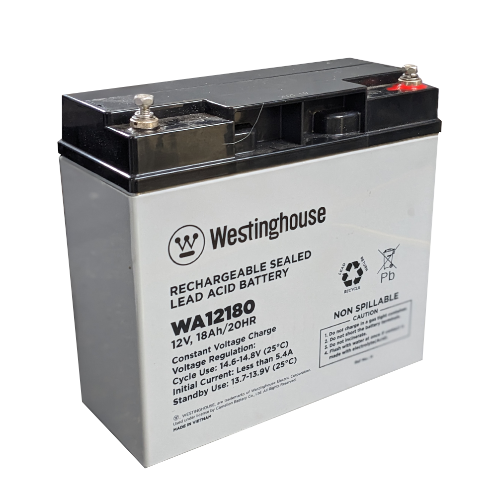 Westinghouse WA12180-F13,  12V 18Ah F13 Terminal Sealed Lead Acid Rechargeable Battery